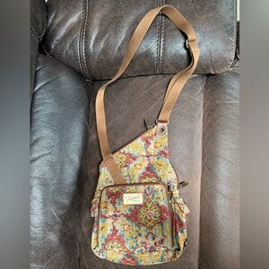 Fossil Genuine Classic 1954 Canvas Crossbody Multicolor Bag